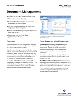 Document Control Archiving