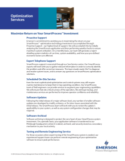 SureService SmartProcess Optimization Services