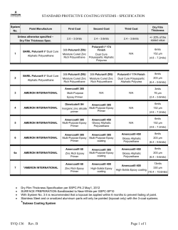 Shafer Standard Paint Bulletin