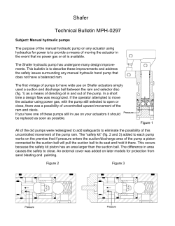 Hand Pump Safety Bulletin