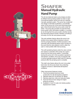 Manual Hydraulic Hand Pump