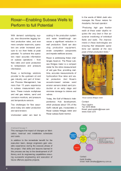 Subsea Energy News Oct. 09 Article