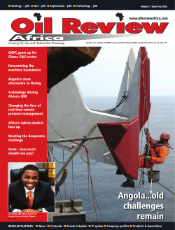 Oil Review Africa - May 2012 Article