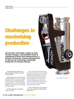 Oil and Gas Technology sept. 2010 Article