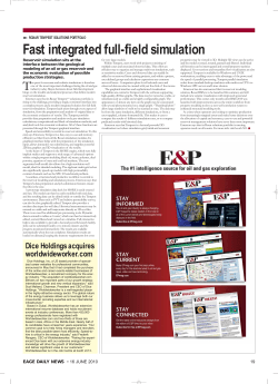 Hart Energy Publishing EAGE Daily 2010 Article