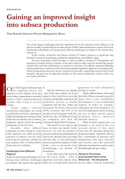 DEW Journal - July 2011 Article