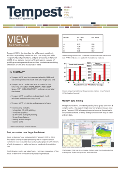 Tempest VIEW Data Sheet 2014
