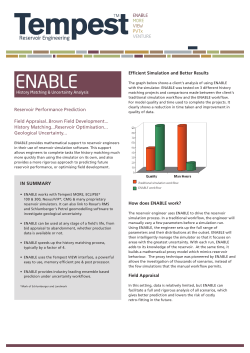 Tempest ENABLE Data Sheet 2014