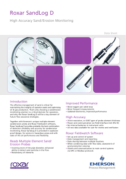 Roxar SandLog D Data Sheet