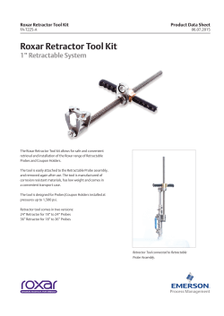 Roxar Retractor Tool Data Sheet