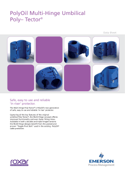 Roxar Multi hinge umbilical TDS Data Sheet