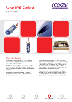 Roxar IWIS Canister Data Sheet
