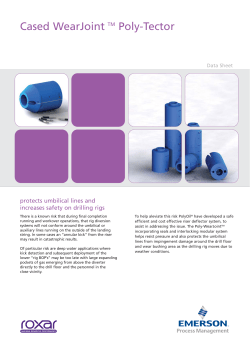 Roxar Case Wear joint Data Sheet