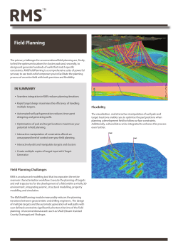 RMS Field Planning data sheet 2014