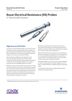 Retrievable ER Probes Data Sheet
