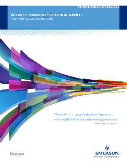 Performance Evaluation Services Brochure