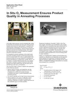 In Situ O2 Measurement Ensures Product Quality in Annealing Processes
