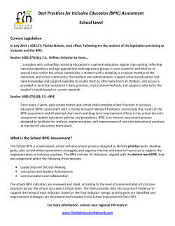 School BPIE Overview
