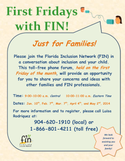 First Fridays with FIN