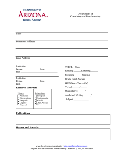 Screening Form