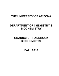 Graduate Handbook - Biochemistry (PDF)