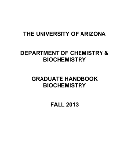 Graduate Handbook - Biochemistry (PDF)