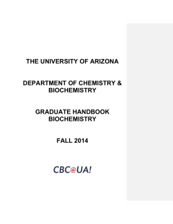 Graduate Handbook - Biochemistry (PDF)