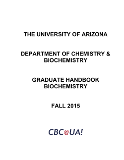 Graduate Handbook - Biochemistry (PDF)