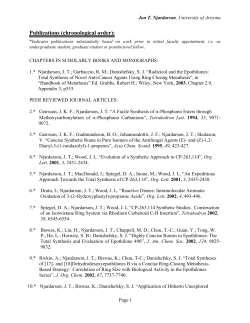 List of Publications