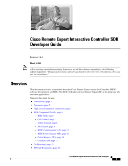 Cisco Remote Expert Interactive Controller 1.9.4 SDK Developer Guide