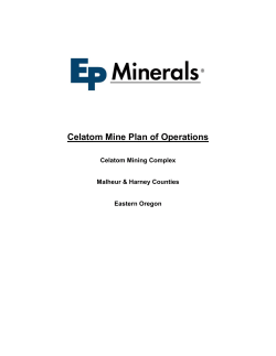 Mine Plan of Operations