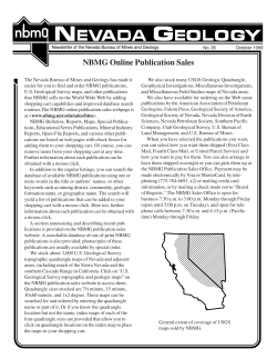 October 1999 NBMG Newsletter