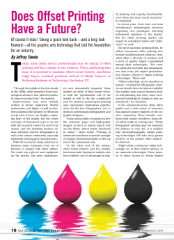 Does Offset Printing Have a Future?
