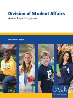 Division of Student Affairs - Annual Report 2013 2014