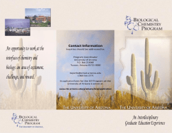 Brochure for the Biological Chemistry Program (BCP)