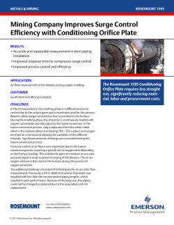 Proven Result: Mining Company Improves Surge Control Efficiency with Conditioning Orifice Plate
