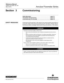 Section 3 Commissioning