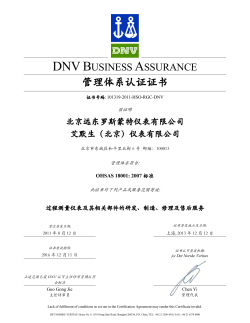 18001 2007 DNV