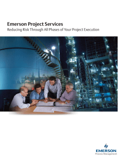 Emerson Project Services Brochure