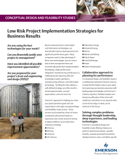 Conceptual Design Feasibility Study Flyer