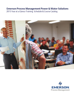 2015 Ovation Training Catalog, Schedule, and Pricing