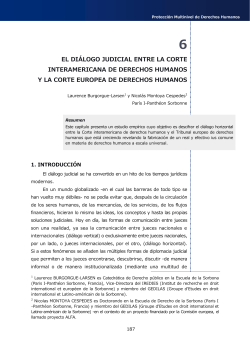 6. El di logo judicial entre la Corte Interamericana de Derechos Humanos y la Corte Europea de Derechos Humanos