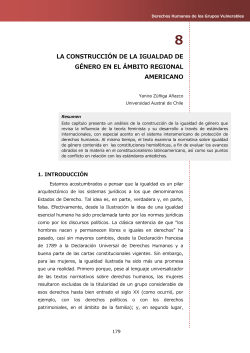 8. La construcci n de la igualdad de g nero en el mbito regional americano