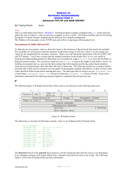 Socket programming Linux Fedora GNU C