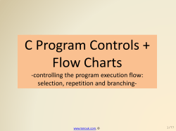 C Program Controls and Flow charts in pdf