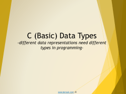 C Data Types in pdf