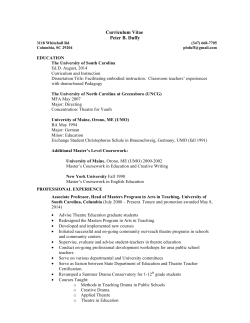 Click here for Peter Duffy's Academic CV