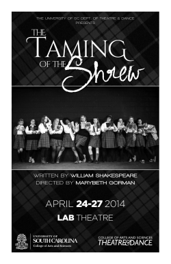 The Taming of the Shrew Program