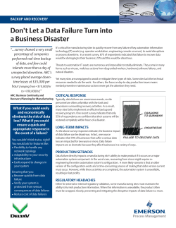 Backup and Recovery Point Solution Brief
