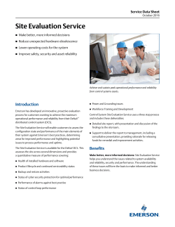 Site Evaluation Service Data Sheet